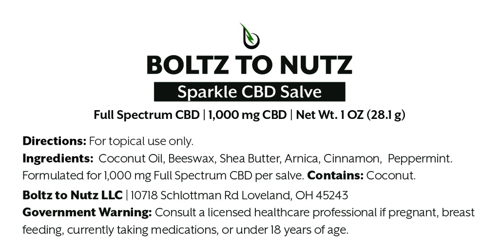 Sparkle+ (Tingling) CBD Salve