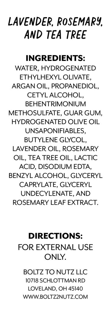 Leave In Conditioner - Lavender, Tea Tree, and Rosemary
